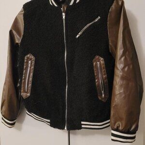 Bomber Jacket with Faux leather sleeves US 10Y | 140 EU